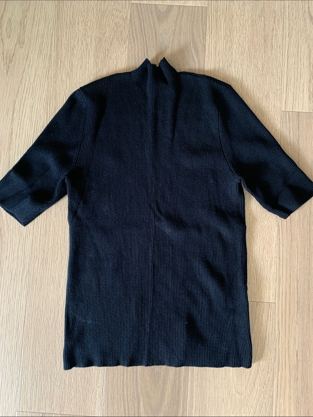 NWOT Vici Black Short-Sleeve Turtleneck Knit Sweater
